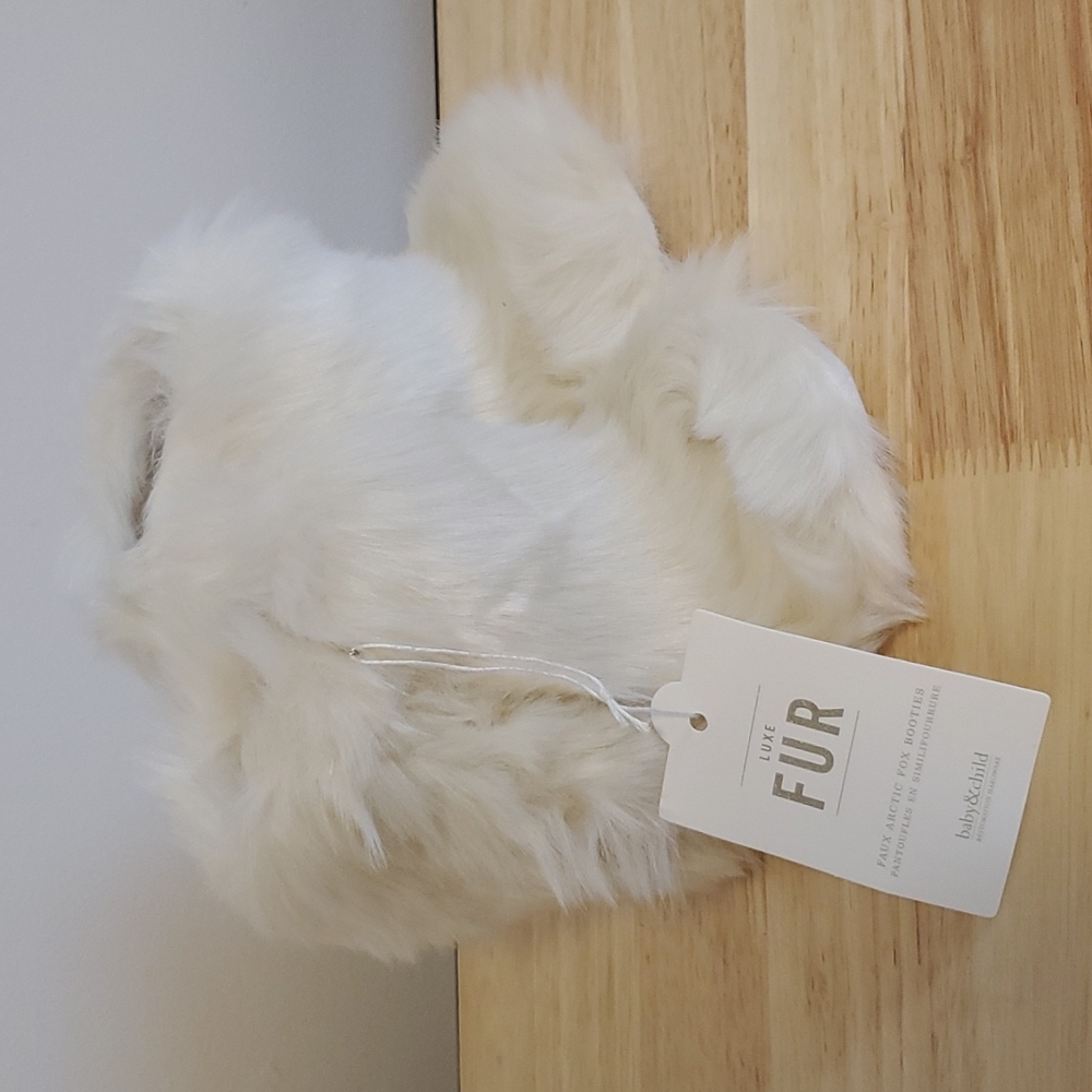 Restoration Hardware Baby & Child - Luxe Booties 12-24M Arctic Fox